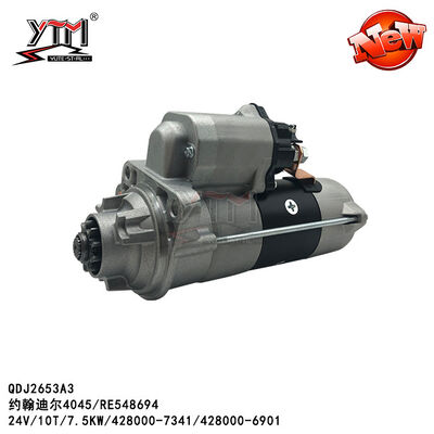 QDJ2653A3 Стартер 24V 10T 7,5 КВт для Джона Дира 4045 4280007341 4280006901