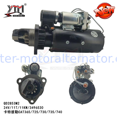 QD2853M2 Starter Motor For Caterpillar CAT365/725/730/735/740 24V 11T 11KW 3496530