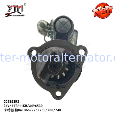 QD2853M2 Starter Motor For Caterpillar CAT365/725/730/735/740 24V 11T 11KW 3496530