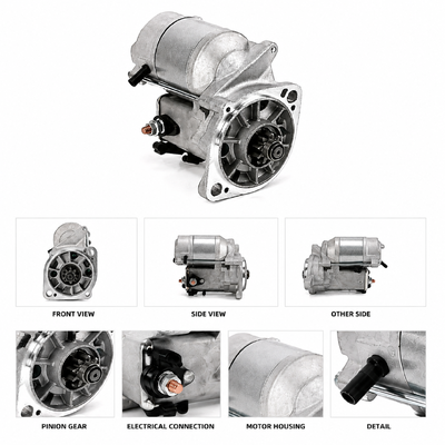 QDJ1201W 12V 1.4KW 9T Стартерный двигатель STN4121 для Denso Doosan DH35 Замена экскаватора, OEM Стартерный двигатель с OE 8941702050 8941702051