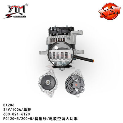 Альтернатор плоской проволоки BX206 PC200-5 6D95 для KOMATSU 24V 100A 1PK 6008216120
