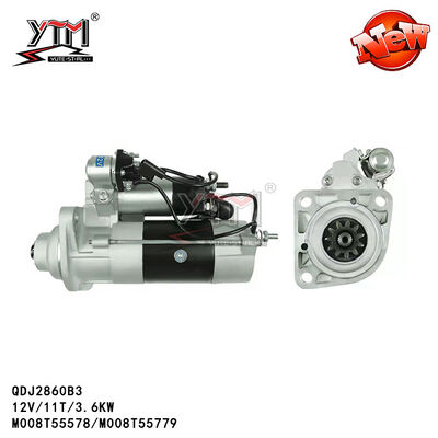 мотор стартера 12V 3.6KW Мицубиси для автозапчастей тележки BZ64371 Benz серебрит цвет M008T55779 3841359